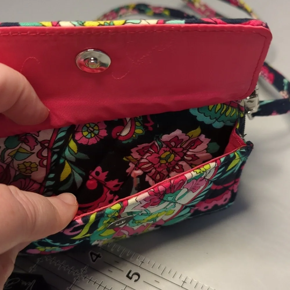 Vera Bradley All in One Crossbody Purse Bag Petal Paisley Retired 2014 P…